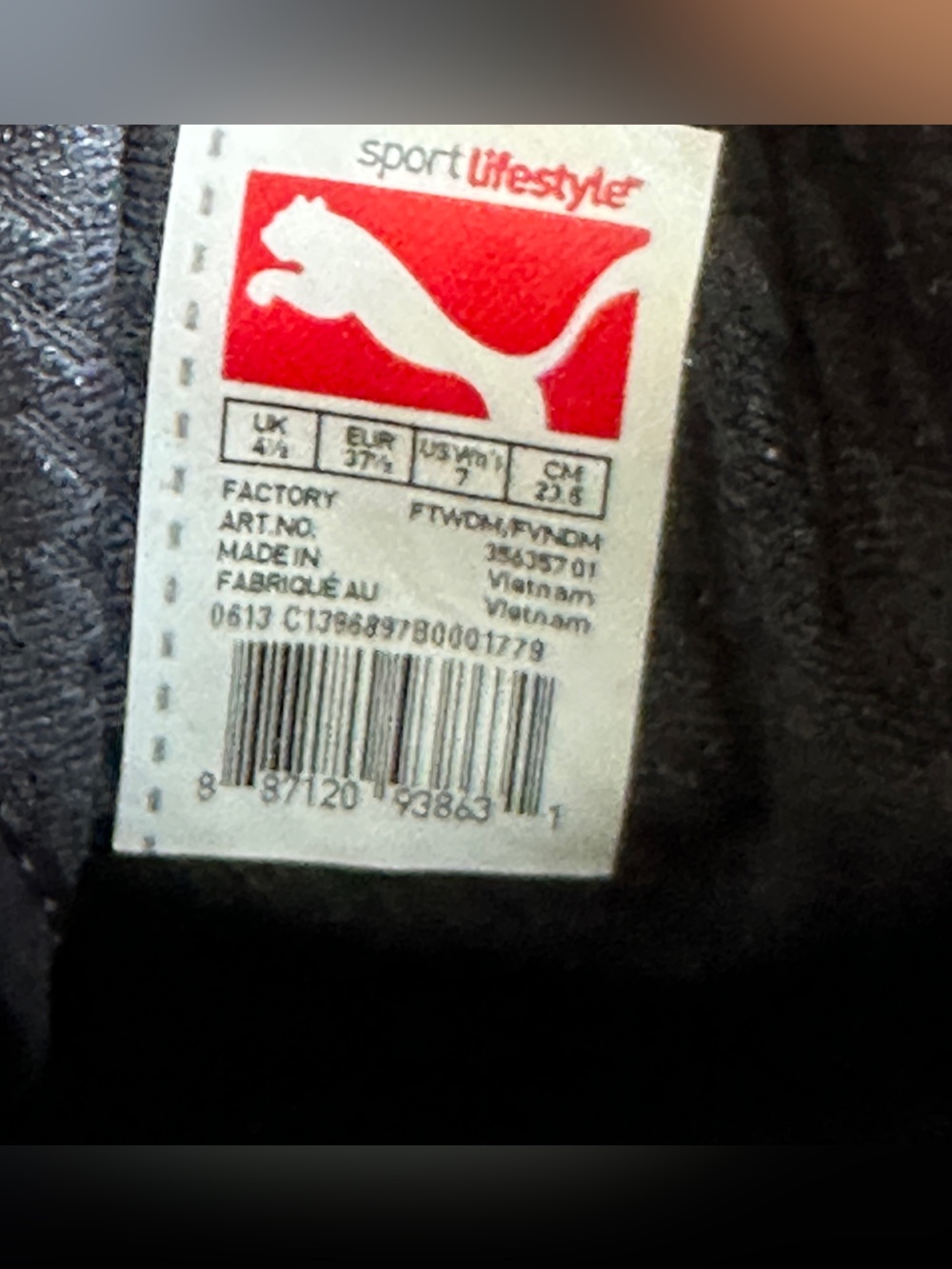 Puma Women's Black & Gold Leopard Metallic Accent Sneakers - Picture 3 of 5